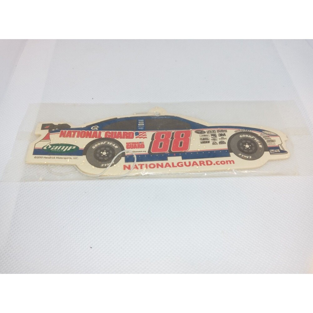 Vintage Nascar Dale Earnhart Jr  Car 88 National Guard Air Freshener New Sealed